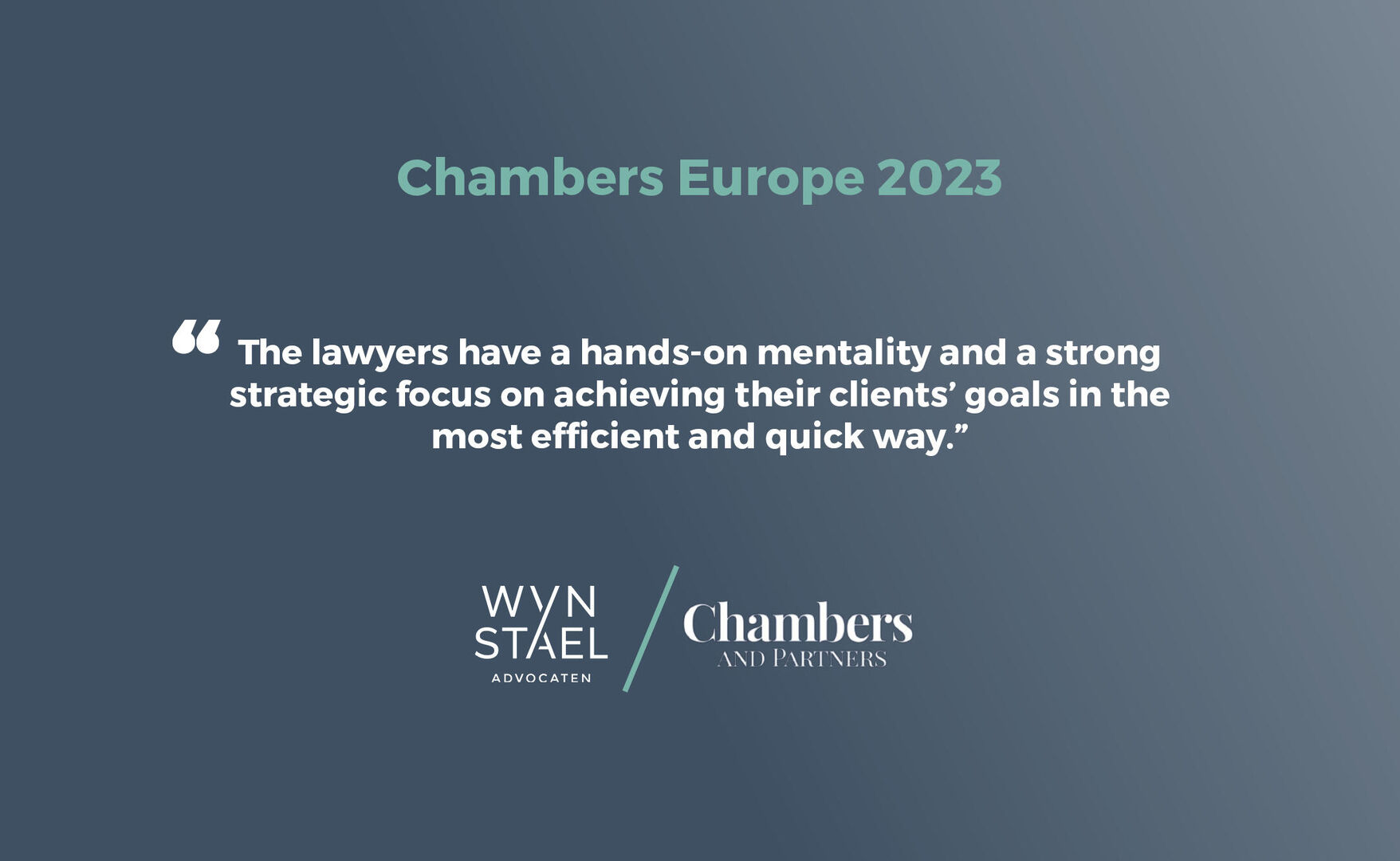 Ranking Chambers Europe 2023